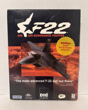 Infogrames F-22 Air Dominance Fighter PC Windows 95 Flight Sim 1997 Manual picture