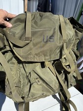 US Military Field Pack Combat Nylon LC-1 LARGE Rucksack Metal Frame & Straps picture