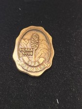 Vtg Sierra Club Life Member Gold Tone Lapel Pin picture