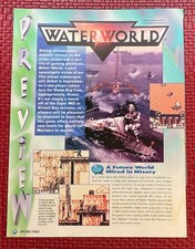 Virtual Boy Waterworld Nintendo Print Ad Poster Art 8”x 10.5” Vintage Vtg Rare picture
