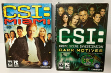 CSI:Miami and CSI: Dark Motives PC CD-ROM Games 2004 picture
