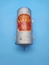 1926 E.D. Bullard Standard Oil California Cylindrical First Aid Kit Original... picture