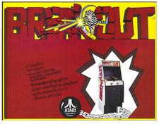 Break Out Atari Video Arcade Flyer / Brochure / Ad - Excellent picture