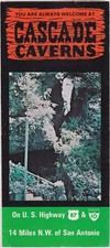 1970's Cascade Caverns Texas Promotional Brochure picture