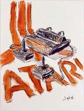 Atari Flashback - 9x12 Original Art by Stephen White w/COA - NOT a Print picture