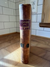 Rare law book - justice and sheriff - 1872 picture