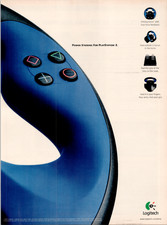 Logitech PlayStation 2 PS2 Driving Force Controller Vintage Magazine Ad 2001 picture
