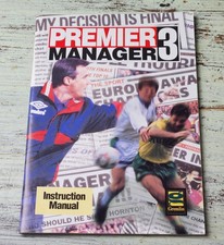 VG Premier Manager 3 (1994) Instruction Manual Original Gremlin Interactive picture