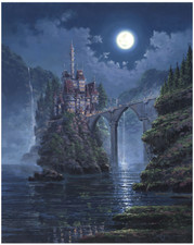 Disney Fine Art Limited Edition Canvas Siege On Beast's Castle-Rodel Gonzalez picture