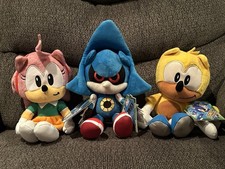 Sonic the Hedgehog 35th Anniversary Jakks Pacific Plush Set: Metal, Amy And Ray picture