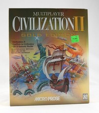 SEALED 1998 Civilization II 2 Gold Edition Microprose Big Box PC picture