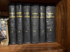 Watchtower studies in the scriptures 1-6 leather original replaced spines rare picture