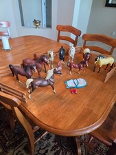 11 Vintage Breyer Horses, various models. picture