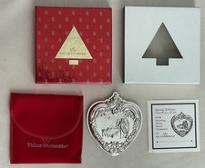 1998 Wallace Sterling GRANDE BAROQUE HEART Tree Ornament 7th Edition picture