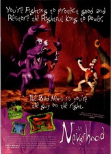 DreamWorks The Neverhood Vintage Print Ad Claymation Game 1996 picture