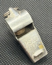 Vintage P.S.G. 602 Metal Whistle Made in India Referee Coach Signal picture