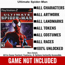 Ultimate Spider-Man 100% All Items PS2 Memory Card CHEATS picture