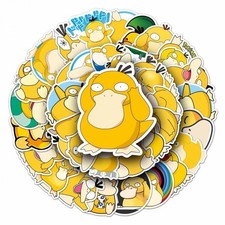 🟡50PCS Funny Psyduck Stickers Pokemon Waterproof Decal Pack- Us Sller picture