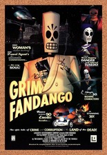 1998 Grim Fandango PC Original Advertisement / Retro Promo v2 picture