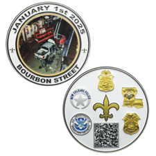EL17-10 FBI New Orleans Police Department Louisiana State Trooper Challenge Coin picture