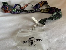 NEW Universal Studios Mardi Gras Lanyard 2020 W/ ID Holder Purple Green Trumpet picture