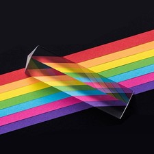Optical Triangular Prism Crystal Glass Science Light Spectrum Physics Teaching picture
