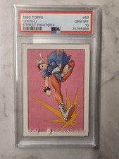 Chun Li 1993 Topps Street Fighter PSA 10 GEM MINT Card #57 picture
