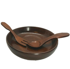 1971 Vintage Hand Turned Wood Bowl 11.25