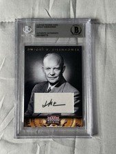 Panini Americana Heroes & Legends Eisenhower Cut Auto #00015843779 picture