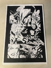 LADY DEATH MEDIEVAL #7 original comic art WICKED COOL SPIDERS ATTACK 2005 picture