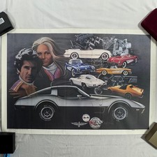 Vintage 1978 Corvette Memories Art Print Robert Glenn Galleries 25th Anniversary picture