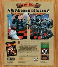 Battle Chess Data East Nintendo NES - Video Game Print Ads Poster Promo Art 1990 picture