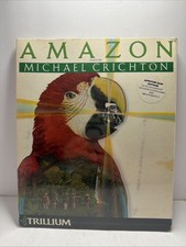 New Amazon Michael Crichton Commodore 64/128 SEALED CIB 1984 Rare Telarium picture