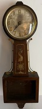 Antique Ingraham Self Starting Synchronous Motor Banjo Clock-For Parts picture