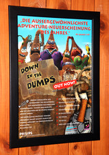 1996 Down in the Dumps Vintage Promo Small Rare Poster / Ad Page Framed picture