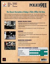 POLICE 911 Keisatsukan 2001 Konami Sony PlayStation 2 PS2 Promo Print Ad Flyer picture