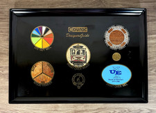 Couroc Designer Guide Salesman Sample Tray Inlay Vintage Black Resin Monterey CA picture
