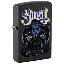 Zippo Ghost Papa Design Black Matte Color Image 47234 picture