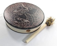 VIKING DRUM ORNAMENTAL MODERN MADE SHAMANTIC picture