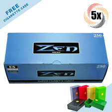 5x Box ZEN Cigarette Tubes Light King Size ( 1,250 Tubes ) Cigarette Tube RYO picture