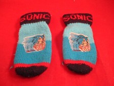 Sonic the Hedgehog Sega Genesis Era Children's Kid Winter Gloves 1994 picture