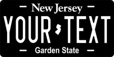 New Jersey Special NJ Font - Personalized Novelty Plate Auto Bike Motorcycle picture