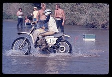 Sl41 Slide 1970’s  Motocross Dirt Bike Race River Crossing  941a picture