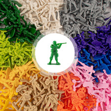 200Pcs Army Men Toy Soldier Action Figure Playset with 10 Colors and 10 Poses picture