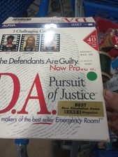 Rare D.A. Pursuit Of Justice Windows 95 8 Disk Cd ROM Game Complete with Manual picture