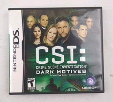 CSI: Crime Scene Investigation Dark Motives Nintendo DS Case & Insert Only picture
