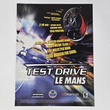 Test Drive Le Mans Sega Dreamcast Zero Margin Print Ad/Poster Promo Art picture