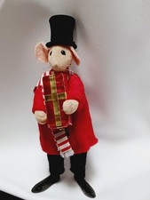 RARE Vintage British Felt Artisan Toy MOUSE Christmas Present Anthropomorphic  picture