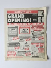 Circuit City March 1997 DVD Launch Zenith Buena Park Valencia 20 Page Ad picture