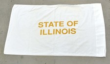 UNIQUE VINTAGE STATE OF ILLINOIS PILLOW CASE PRINTED picture